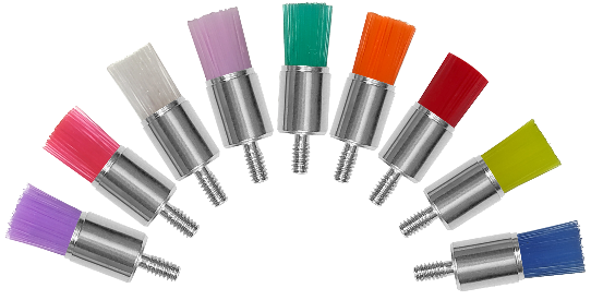 Cepillo de proto-profy no disisible amarillo para área dental