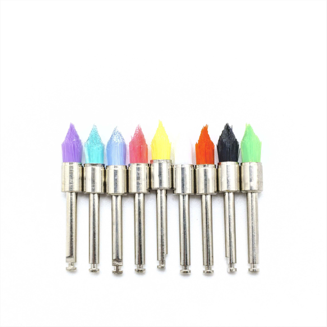 Ouwen Cepillo cónico tipo pestillo práctico, multicolor, opcional, 100 unidades/caja, codificado por colores