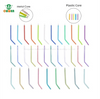 Ouwen fabricación de plástico completo tubo transparente núcleo colorido n-1 dental desechable 3 vías