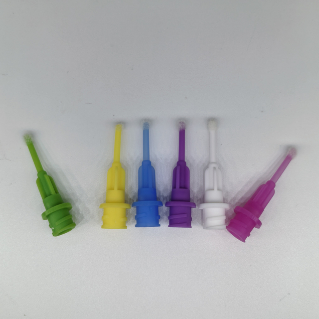 Mango estable ergonómico, fácil operación, tratamiento bucal, aguja aplicadora flocada de descarga Dental