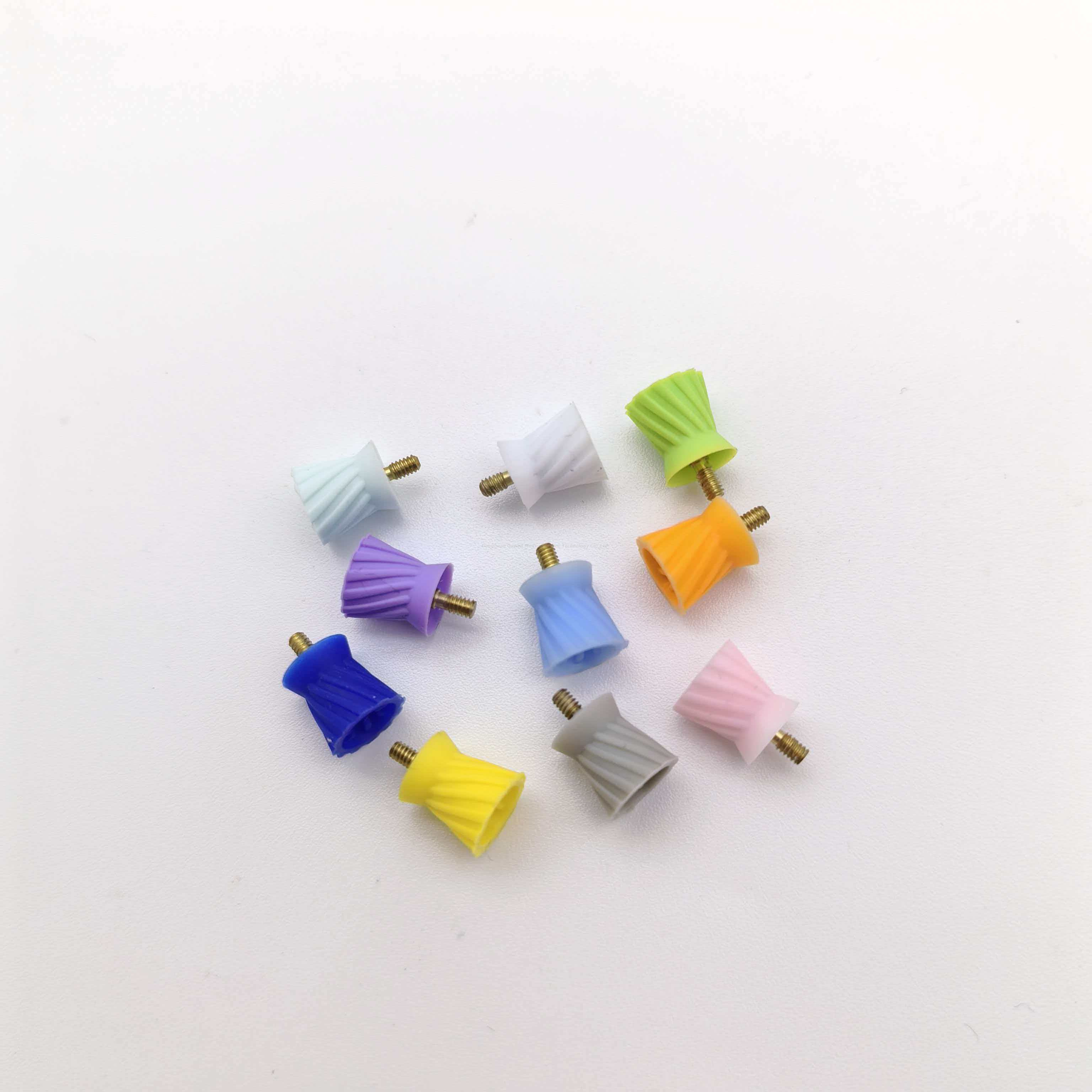 Accesorio de pulido de odontoterapia resistente al desgaste, duradero y personalizable, taza de pulido de ocho páginas tipo rosca