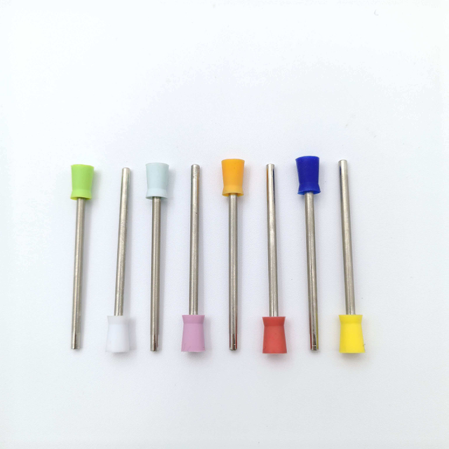 Taza de pulido dental con mango recto de HP, herramienta de pulido dental certificada CE de grado médico