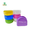 Ouwen fabricante ow-14-1 azul alineador de dientes dentales caja de retención de dentaduras dentales de la dentadura de acolva dental caja de almacenamiento de dientes