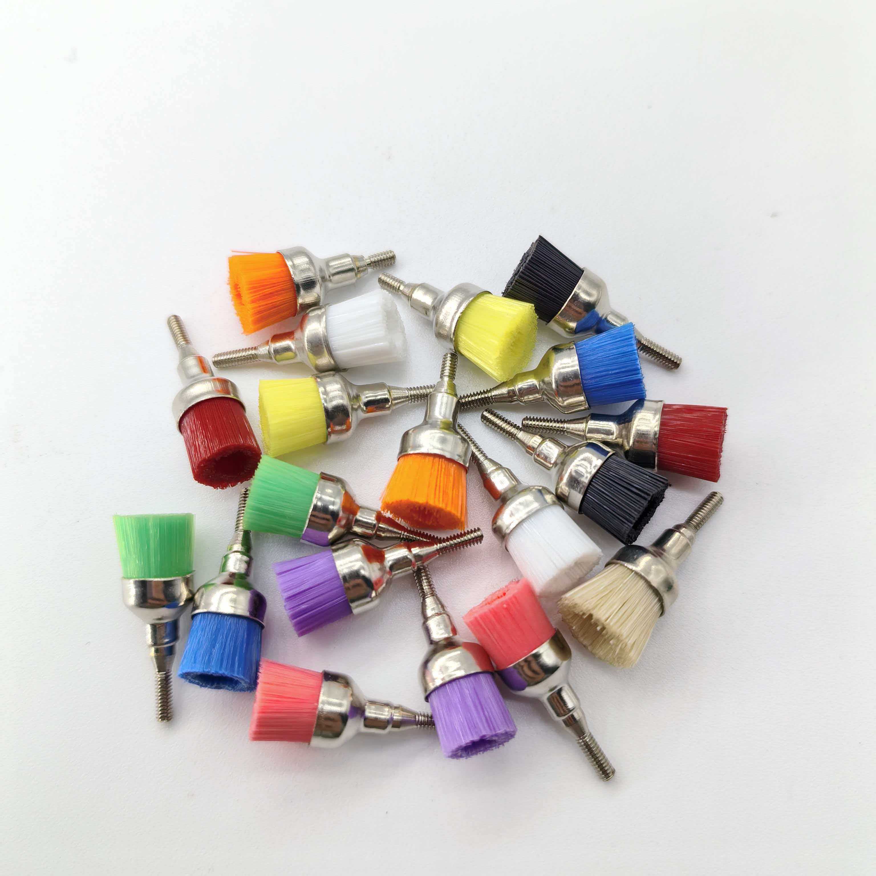 Cepillo de taza de pulido dental seguro y cómodo de nuevo diseño, venta al por mayor, tipo cepillo de rosca