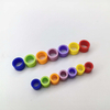 Círculo de identificación de aparatos bucales dentales marca de aparato de distinción clara 100 unids/caja opcional multicolor