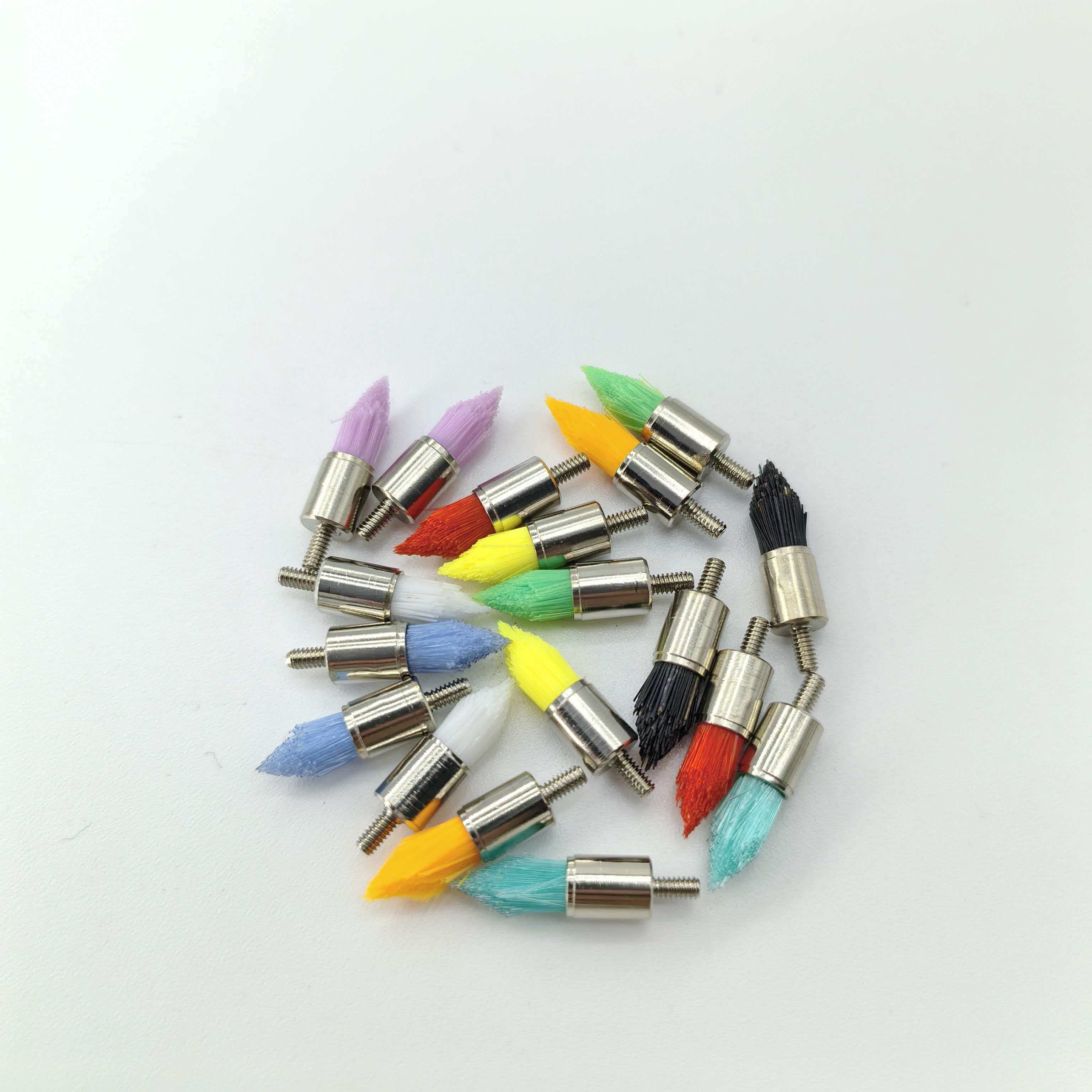 Ouwen 2026, recién llegado, 100 unids/caja, cepillo cónico tipo hilo desechable multicolor