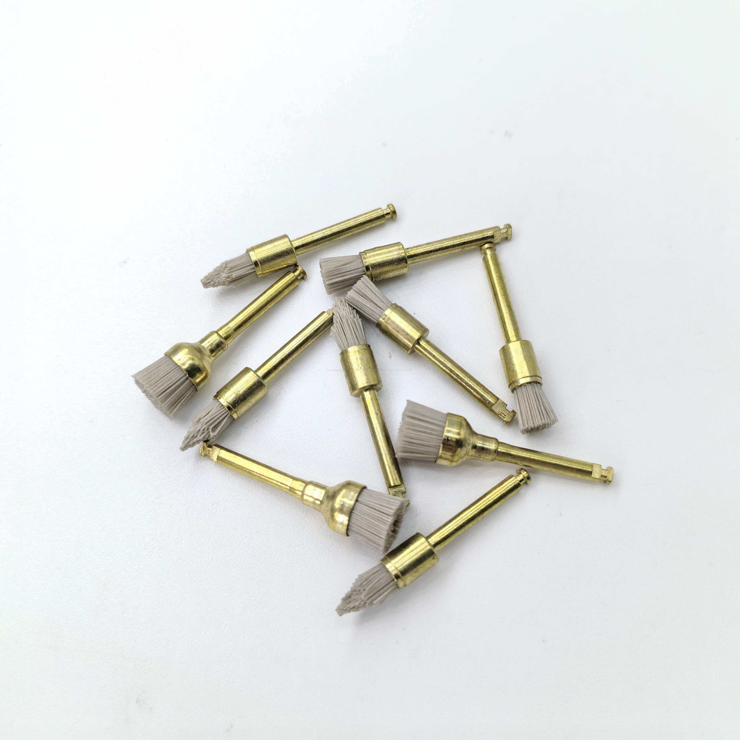 Cepillo de pulido de óxido de aluminio de limpieza dental profesional de goma segura higiénica de diseño personalizado