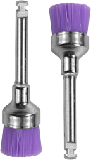 Cepillo de prophas duro con mango de metal para aparatos ortopédicos