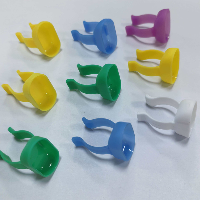 Plato de mezcla de anillos de profilaxis desechables para mezcla de resina y grabador antiderrames inastillable de grado médico